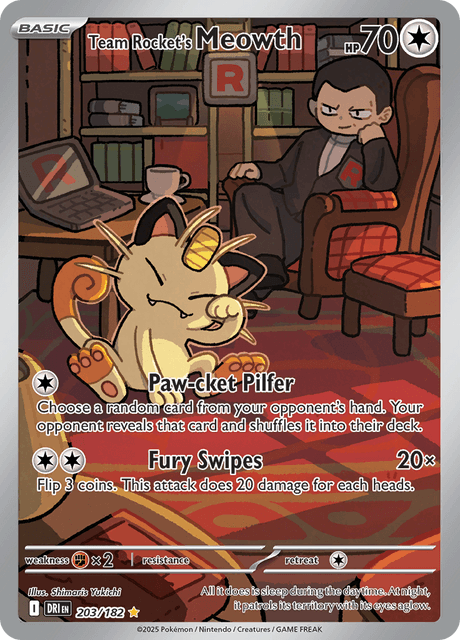 Team Rocket's Meowth - DRI 203
