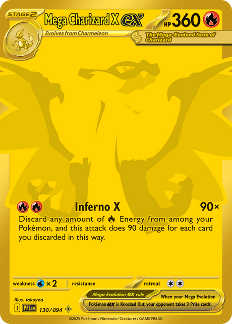 Mega Charizard X ex - PFL 130